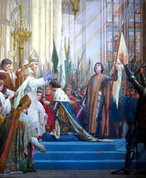 Coronación de Carlos VII en Reims