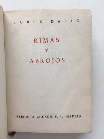 Abrojos y Rimas