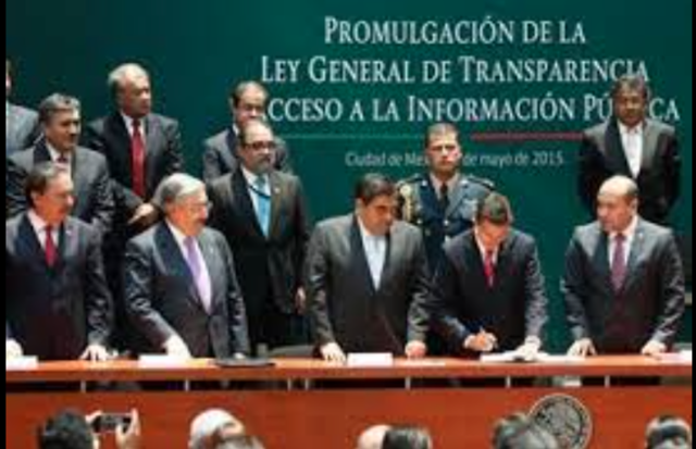 Promulgación de la Ley General de Transparencia y Acceso a la información.
