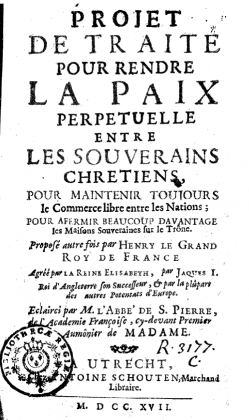 Projet de paix perpépuelle - Kant