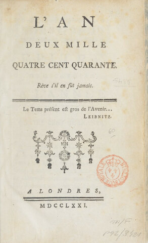 L'an 2440, Louis-Sébastien Mercier