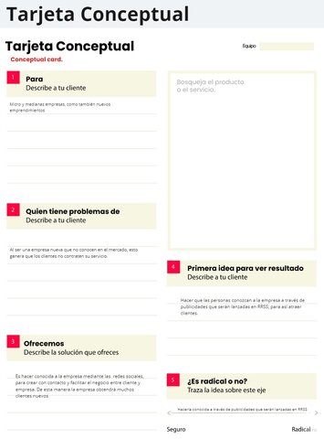 Tarjeta conceptual