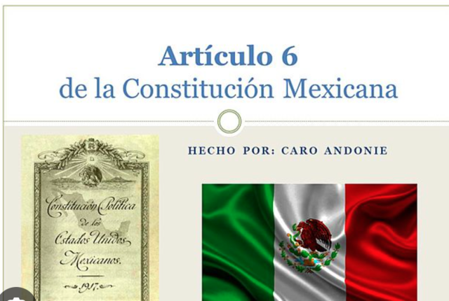 Reformas al artículo 6to constitucional.