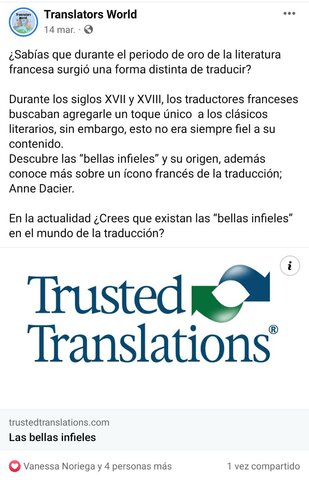 Publicación de Facebook (Datos curiosos)