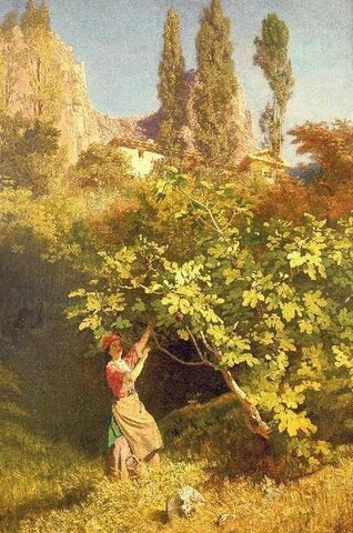 Maal "Tatarlanna Mšatka mõisa aias"