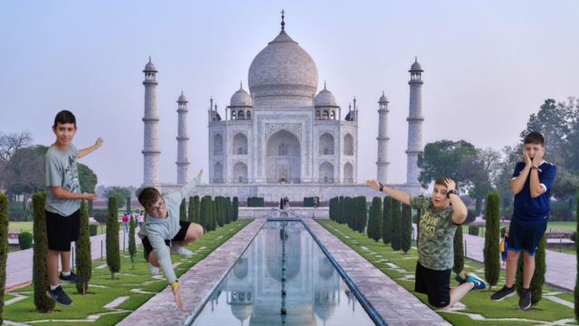 We visited the Taj Mahal