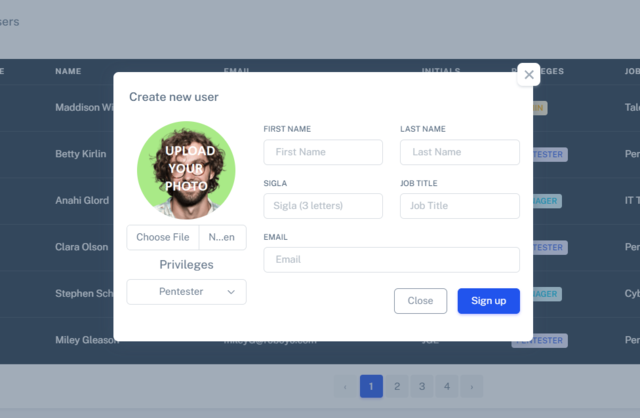 Dia #28 - Admin cria novo utilizador