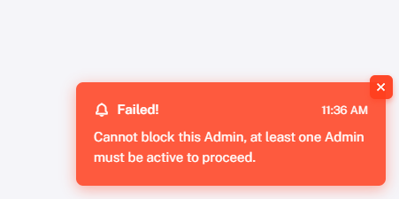 Dia #5 - Restrição de ações
