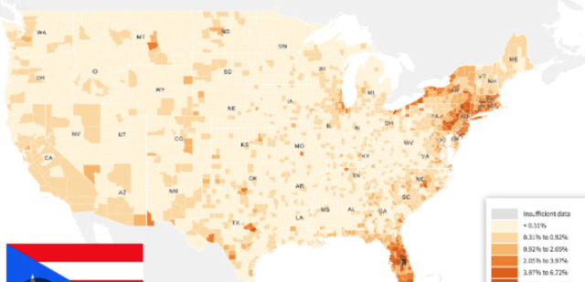 La población puertorriqueña que vive en los Estados Unidos alcanza los 2.5 millones.