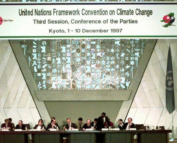 Cumbre de Kioto sobre cambio climático.