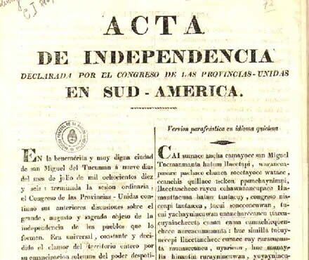 Declaración de la independencia