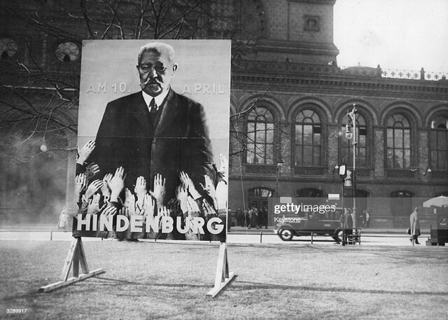 Election of President von Hindenburg