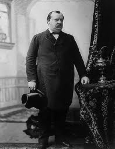 Grover  Cleveland became president