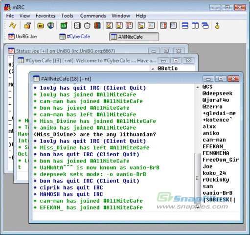 Internet Relay Chat (IRC)