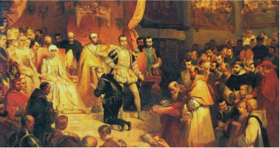 Abdicaió Carles I/Coronació Felip II