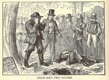 Tom and Huck say nothing