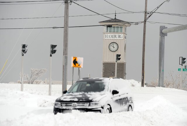 Nevasca histórica nos Estados Unidos.