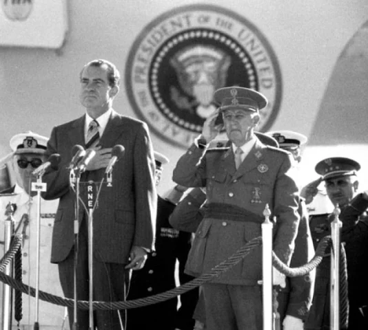 Primera visita de un jefe d' Estat extranjer a Espanya