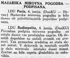 TRIANONSKA POGODBA – MEJA V PREKMURJU