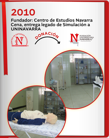 Fundador: Centro de Estudios Navarra Cena, entrega legado de Simulación a UNINAVARRA