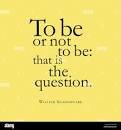 Sonnet ''To be or not to be''