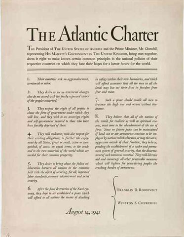 Carta del Atlántico.