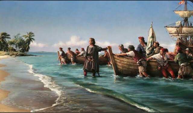 Conquista de Cristóbal Colón.