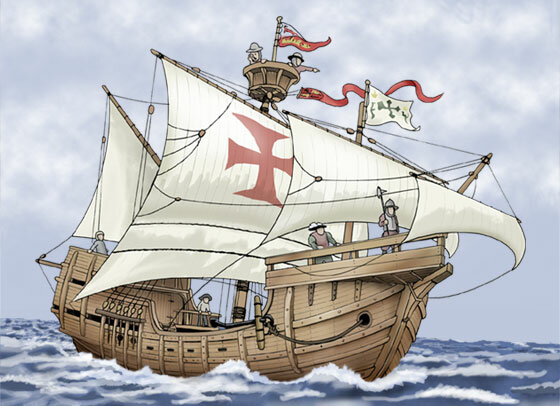 Navigation, skibsbygning og armering blomstrede på den Iberiske Halvø