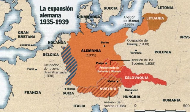 Invasión alemana de Austria y los Sudetes