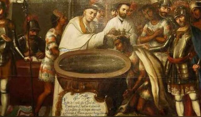 Inicio de la evangelización en la Nueva España.