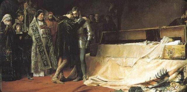 Muerte de la reina Isabel de Portugal.