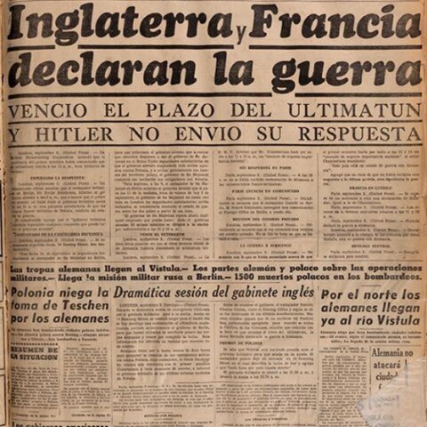 Inglaterra y Francia declaran la Guerra a Alemania