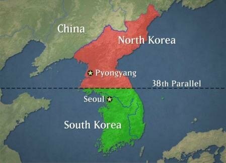 Corea dividida en dos Estados