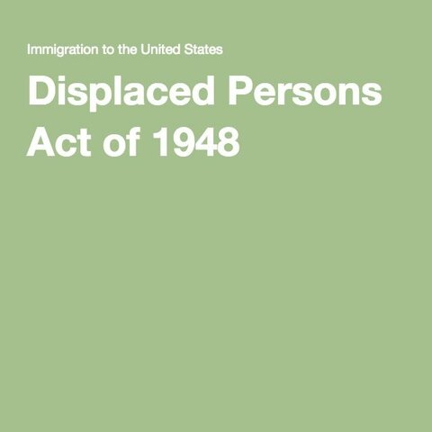 Displaced Persons Act of 1948