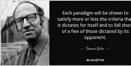 Kuhn challanges the norms.