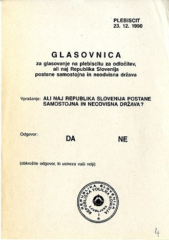 PLEBISCIT O OSAMOSVOJITVI