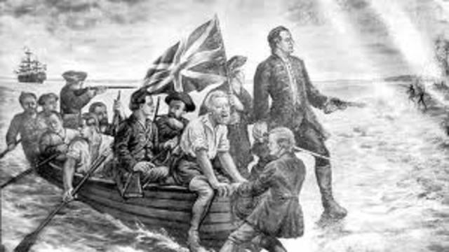 Captain Cook lands in Sydney Cove