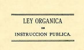 Ley Orgánica de Instrucción pública