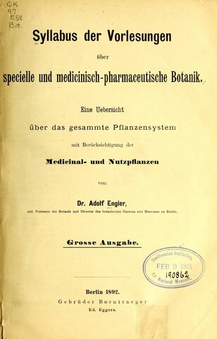 Primer sistema filogenético