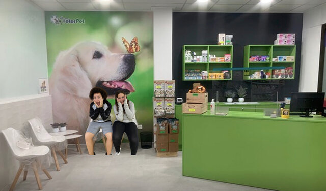 We went to the veterinary