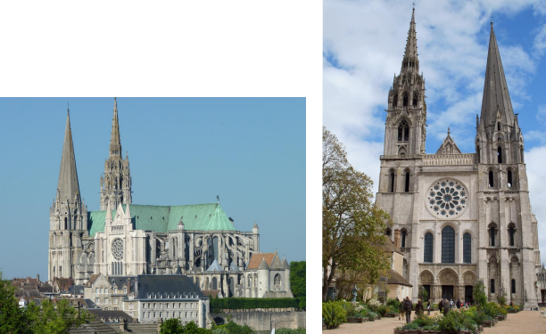 Chartres ́i katedraal (Notre-Dame de Chartres), XII –XIII saj