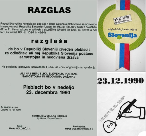 23. 12. 1990 -> PLEBISCIT O OSAMOSVOJITVI