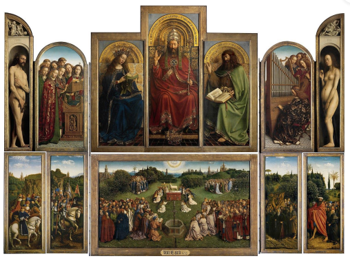 Genti altar, Vennad Eyck ́id