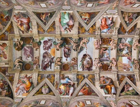 Sixtuse kabeli laemaal, Michelangelo