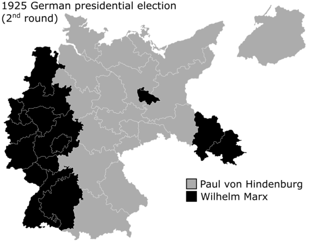 Election of President von Hindenburg