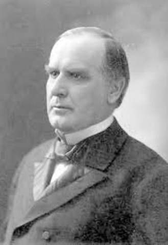 William McKinley is elected president.