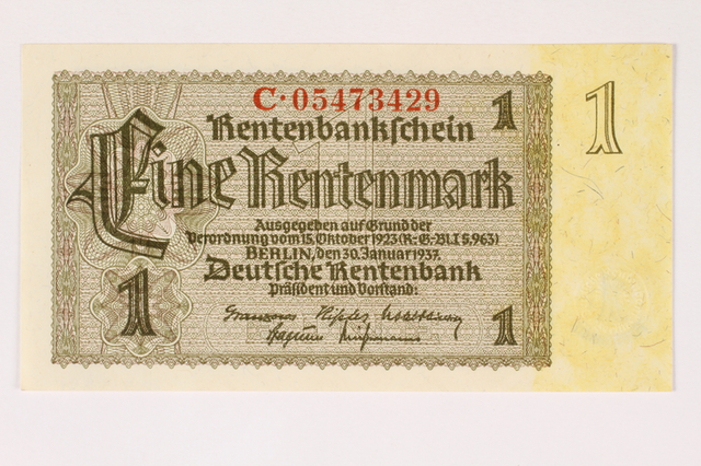 Introduction of Rentenmark
