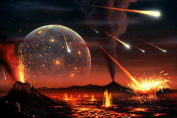 Lluvia de meteorits portadors d'aigua