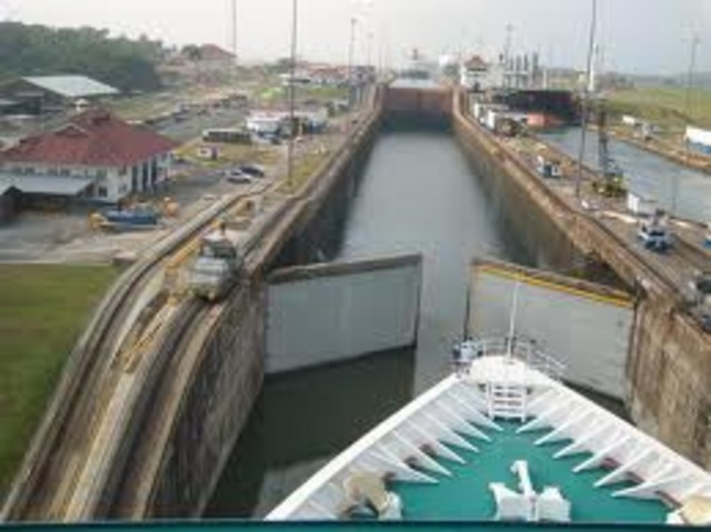 The Panama canal is finished