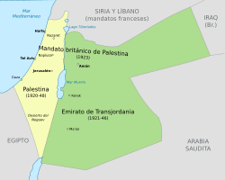 Creación do Mandato Británico de Palestina